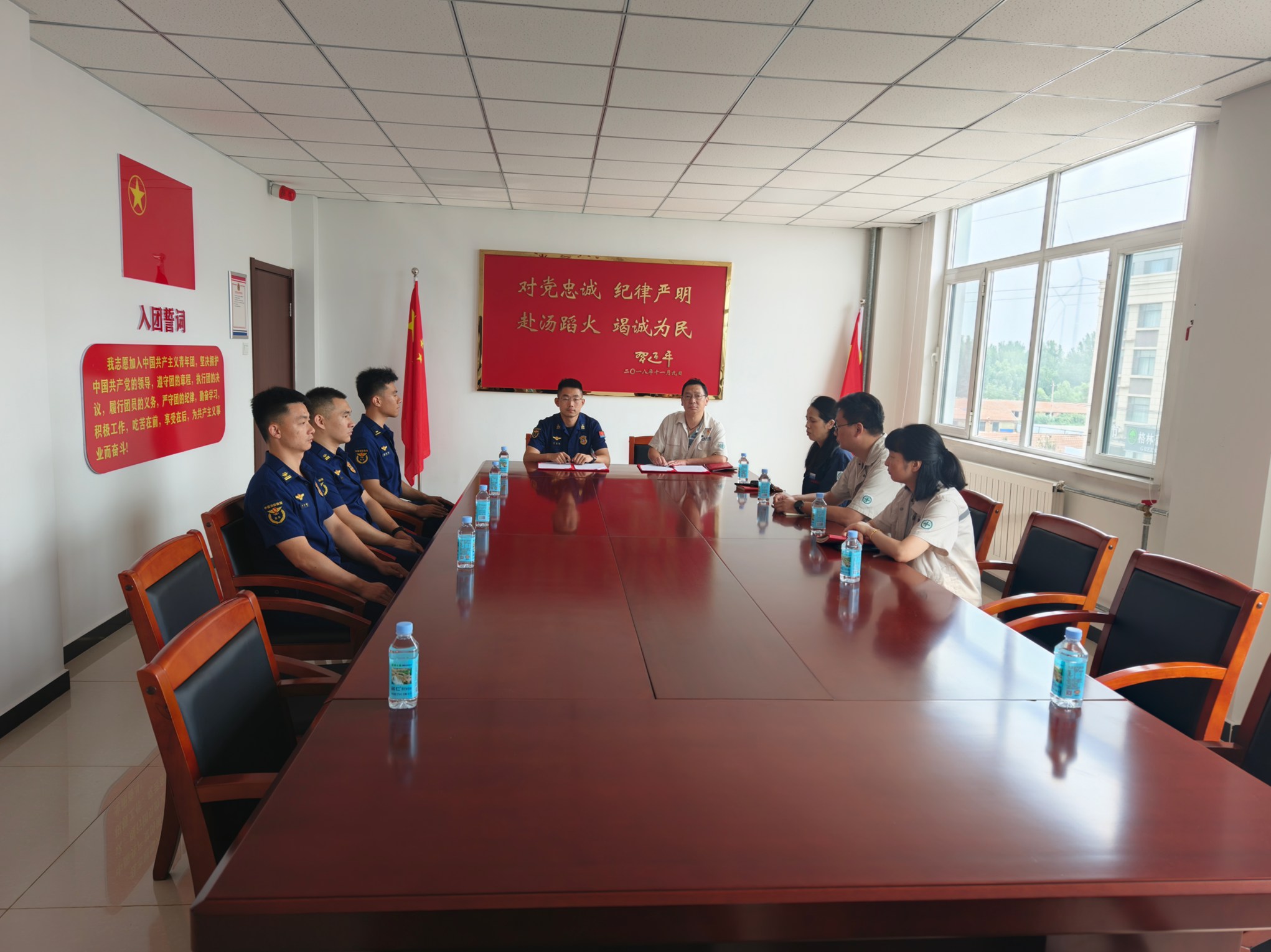 【党建领航促发展】“党建红”+“火焰蓝”，联建共筑安全线(图3)